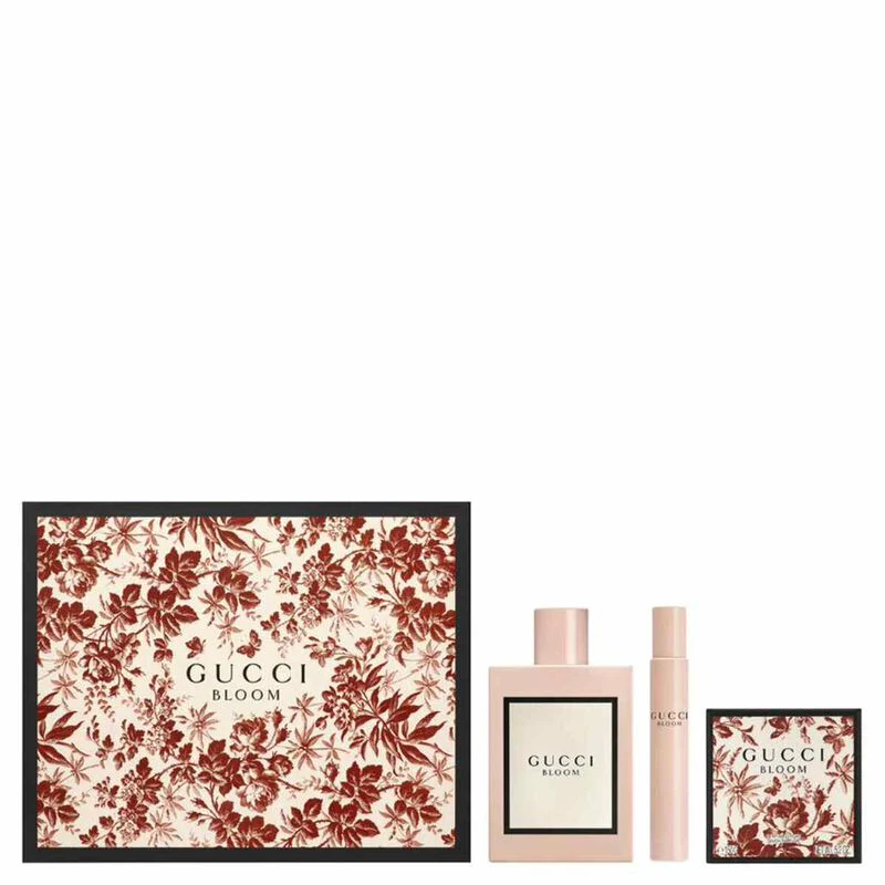 Gucci Bloom 3.3oz EDP & .3oz Mini & 3.3oz Soap