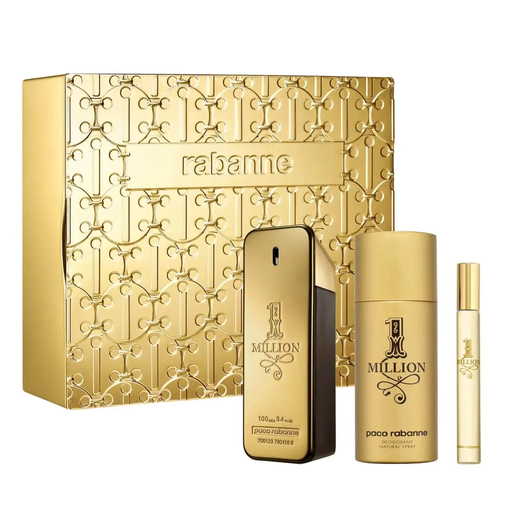 1 Million Men Gift Set 3.4oz EDT & 5.1oz Deo Spray & .34oz EDT - Image 2