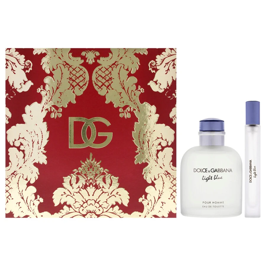 D&G Light Blue Gift Set 4.2oz EDT & .33oz Mini EDT