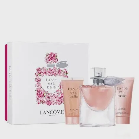 La Vie Est Belle Gift Set 1.7oz EDP & 1.7oz Body Lotion & 1.7oz Shower Gel