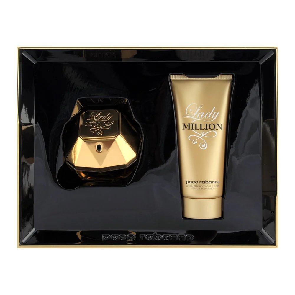 Lady Million Paco Rabanne EDP 2.7 Oz & 3.4 Oz Body Lotion